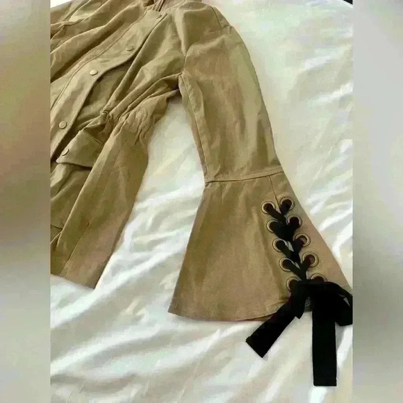 I.N.C. Lace-Up Utility Jacket Size Petite Small - Picture 6 of 11